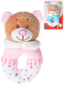 PLYŠ Baby chrastítko medvídek 13cm 2 barvy (plyšová hračka) PLYŠ Baby chrastítko medvídek 13cm 2 barvy (plyšová hračka)