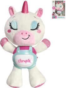 PLYŠ Baby jednorožec Chrupík usínáček na baterie Světlo Zvuk pro miminko PLYŠ Baby jednorožec Chrupík usínáček na baterie Světlo Zvuk pro miminko