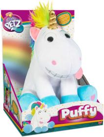 PLYŠ Baby jednorožec Puffy interaktivní směje se a prdí na baterie Zvuk