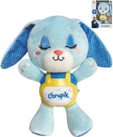 PLYŠ Baby zajíček Chrupík usínáček na baterie Světlo Zvuk pro miminko PLYŠ Baby zajíček Chrupík usínáček na baterie Světlo Zvuk pro miminko