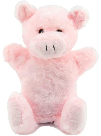 PLYŠ Baby zvířátko maňásek 30cm 6 druhů (plyšová hračka)