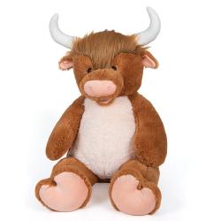 PLYŠ Býk velký hnědý 100cm (plyšová hračka)