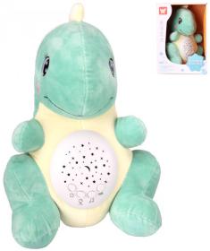 PLYŠ Dinosaurus projektor noční obloha na baterie pro miminko Světlo Zvuk PLYŠ Dinosaurus projektor noční obloha na baterie pro miminko Světlo Zvuk