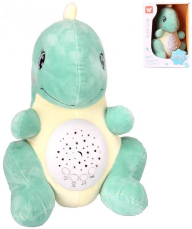 PLYŠ Dinosaurus projektor noční obloha na baterie pro miminko Světlo Zvuk PLYŠ Dinosaurus projektor noční obloha na baterie pro miminko Světlo Zvuk