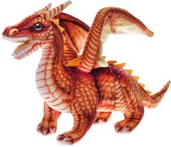 PLYŠ Drak 42cm stojící s potiskem 2 barvy (plyšová hračka)