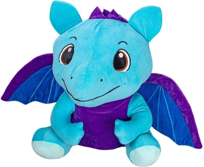 PLYŠ Drak velký modrý 60cm sedící XXL (plyšová hračka) PLYŠ Drak velký modrý 60cm sedící XXL (plyšová hračka)