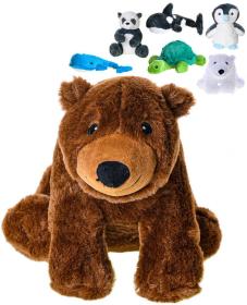 PLYŠ Ecobuddies zvířátko 25cm 7 druhů (plyšová hračka)