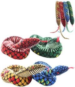 PLYŠ Had barevný 160cm 4 barvy (plyšová hračka) PLYŠ Had barevný 160cm 4 barvy (plyšová hračka)