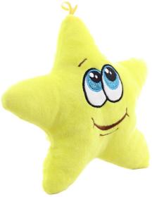 PLYŠ Hvězdička baby 22cm veselá s obličejem (plyšová hračka)