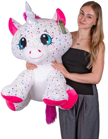 PLYŠ Jednorožec Star Sparkle 70cm třpytivý sedící (plyšová hračka)