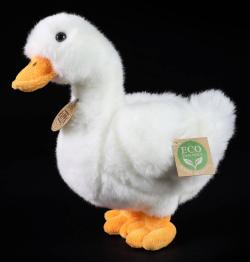 PLYŠ Kachna bílá 24cm Eco-Friendly (plyšová hračka)