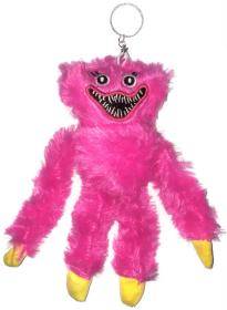 PLYŠ Klíčenka Huggy Wuggy 18cm růžová příšerka přívěsek na klíče PLYŠ Klíčenka Huggy Wuggy 18cm růžová příšerka přívěsek na klíče
