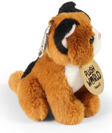 PLYŠ Klíčenka kočka 9cm přívěšek na klíče Eco-Friendly Plush World