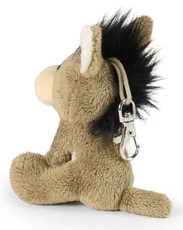 PLYŠ Klíčenka osel 9cm přívěšek na klíče Eco-Friendly Plush World