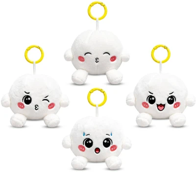 PLYŠ Knedlíček Kawaii Bao 8cm Plush Friends přívěšek na klíče 4 druhy
