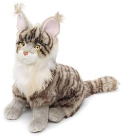 PLYŠ Kočka Mainská mývalí 29cm 2 barvy (plyšová hračka)