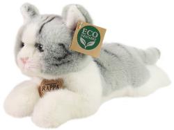 PLYŠ Kočka šedá ležící 20cm mourovaná Eco-Friendly (plyšová hračka)
