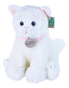 PLYŠ Kočka sedící 25cm bílá Eco-Friendly (plyšová hračka)