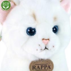 PLYŠ Kočka sedící 25cm bílá Eco-Friendly (plyšová hračka)