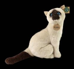 PLYŠ Kočka siamská 30cm sedící Eco-Friendly (plyšová hračka)