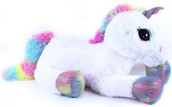 PLYŠ Koník jednorožec duhový Funkie 85cm (plyšová hračka)