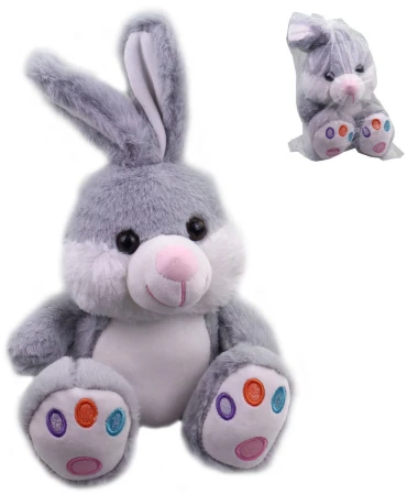 PLYŠ Králík baby sedící 25cm šedý (plyšová hračka) PLYŠ Králík baby sedící 25cm šedý (plyšová hračka)