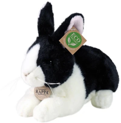 PLYŠ Králík bíločerný 25cm Eco-Friendly (plyšová hračka)