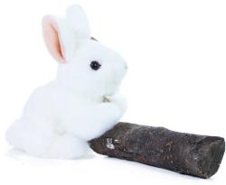 PLYŠ Králík bílý ležící 16cm (plyšová hračka)