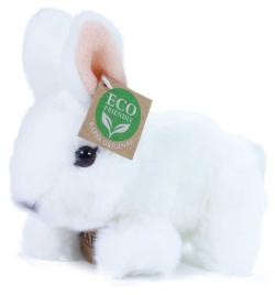 PLYŠ Králík bílý ležící 16cm (plyšová hračka)