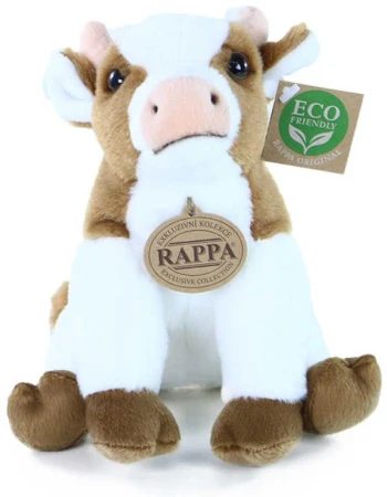 PLYŠ Kráva sedící 18cm Eco-Friendly (plyšová hračka)