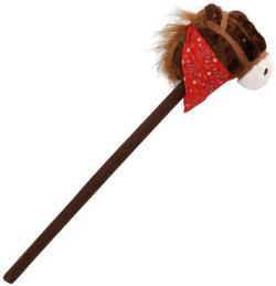 PLYŠ Kůň hnědý na tyči 80cm koňská hlava na baterie v sáčku Zvuk PLYŠ Kůň hnědý na tyči 80cm koňská hlava na baterie v sáčku Zvuk