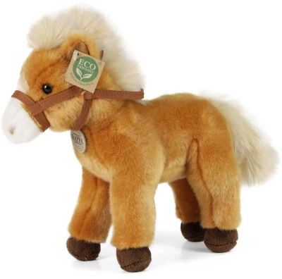 PLYŠ Kůň hnědý stojící 30cm Eco-Friendly (plyšová hračka)