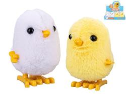 PLYŠ Kuřátko na natažení skákající 9cm