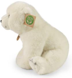 PLYŠ Lední medvěd bílý 28cm sedící Eco-Friendly (plyšová hračka)