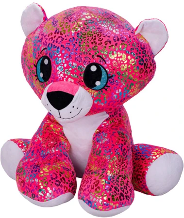PLYŠ Leopard Star Sparkle 70cm duhový sedící (plyšová hračka)