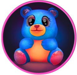 PLYŠ Lumiluvs zvířátko medvěd baby usínáček na baterie Světlo