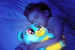 PLYŠ Lumiluvs zvířátko medvěd baby usínáček na baterie Světlo