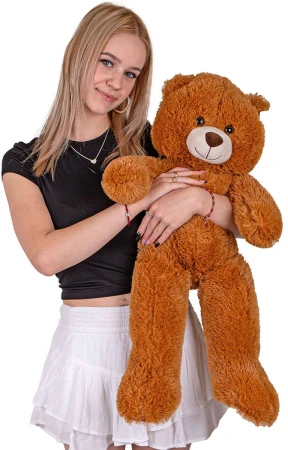 PLYŠ Medvěd 80cm tmavě hnědý Plush Friends (plyšová hračka)