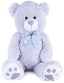 PLYŠ Medvěd Bady 100cm velký šedý (plyšová hračka)