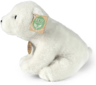 PLYŠ Medvěd lední 20cm sedící Eco-Friendly (plyšová hračka)