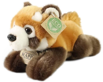 PLYŠ Medvídek panda červená 20cm ležící Eco-Friendly (plyšová hračka)
