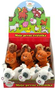 PLYŠ Moje první zvířátko baby se zvukem 3 druhy (plyšová hračka)
