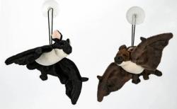 PLYŠ Netopýr 23cm s přísavkou na zavěšení 2 barvy (plyšová hračka)