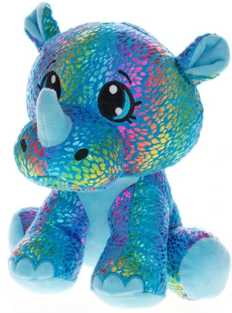 PLYŠ Nosorožec Star Sparkle 24cm duhový třpytivý (plyšová hračka)