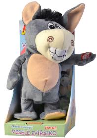 PLYŠ Oslík 22cm opakuje slova chodí na baterie Zvuk