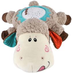 PLYŠ Ovečka baby usínáček projektor na baterie pro miminko Světlo Zvuk