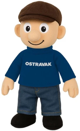 PLYŠ Panáček Ostravak 32cm mluvící po ostravsku na baterie Zvuk CZ PLYŠ Panáček Ostravak 32cm mluvící po ostravsku na baterie Zvuk CZ