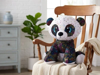 PLYŠ Panda Star Sparkle 70cm třpytivá sedící (plyšová hračka)
