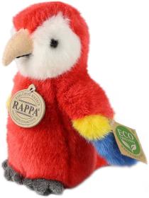PLYŠ Papoušek červený Ara 16cm Eco-Friendly (plyšová hračka)