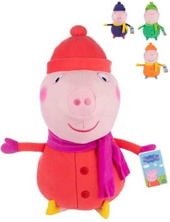 PLYŠ Peppa Pig 50cm v zimním oblečku 4 druhy (plyšová hračka) PLYŠ Peppa Pig 50cm v zimním oblečku 4 druhy (plyšová hračka)